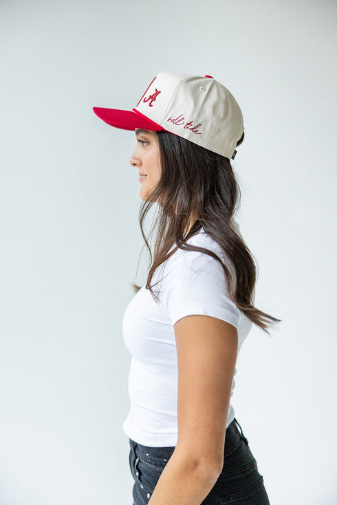 Alabama Saturday Stretch 5 Panel Canvas Baseball Hat