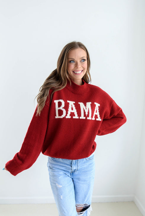 Alabama Varsity Turtleneck Turtleneck Sweater