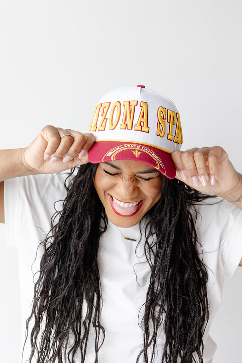 Arizona State Phipps Away Split Hat 5 Panel Canvas Baseball Hat