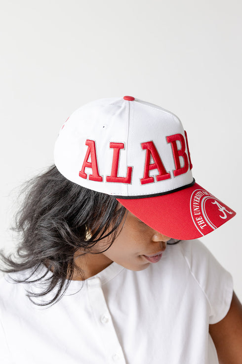 Alabama Phipps Away Split Hat 5 Panel Canvas Baseball Hat