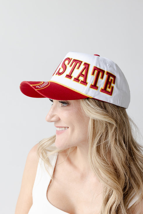 Iowa State Phipps Away Split Hat 5 Panel Canvas Baseball Hat