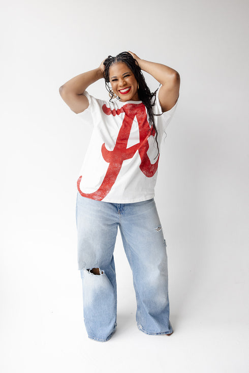 Alabama Lawson Logo Oversized Tee