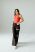 Georgia Alpha Bling Denim Wide Leg Jeans