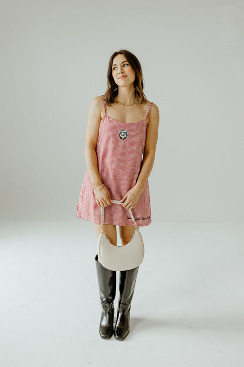 Georgia Logo Pride Gingham Skort Dress