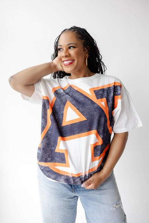Auburn Lawson Logo Oversized Tee