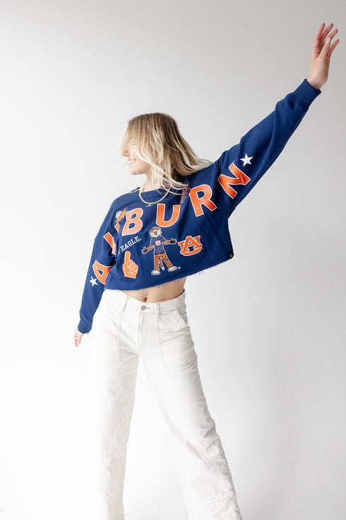 Auburn Patched Up Cropped Longsleeve