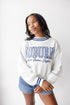 Auburn Queen Oversized Striped Crew Sweater