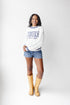 Auburn Queen Oversized Striped Crew Sweater