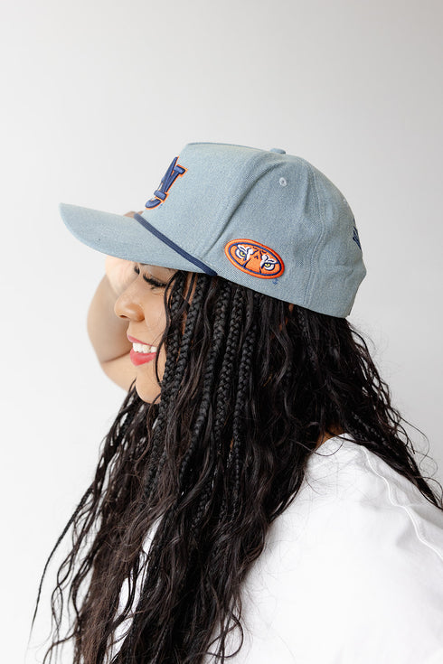 Auburn Statement Denim Denim Baseball Hat