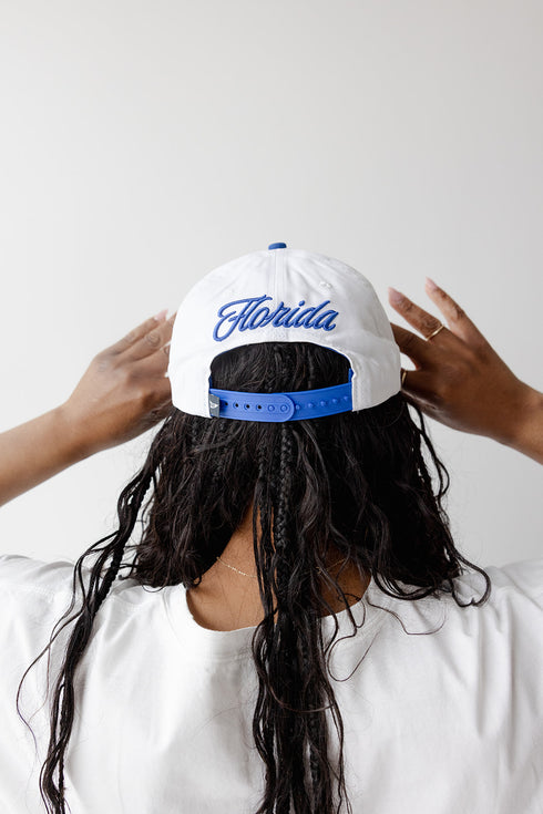 Florida Hustle Luxe 5 Panel Canvas Baseball Hat