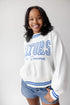 Florida Queen Oversized Striped Crew Sweater