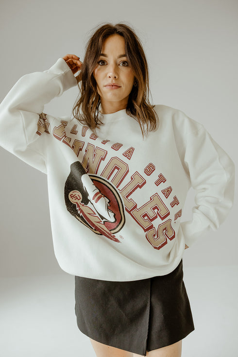 FSU Bryant Bend Lantern Sleeve Crew