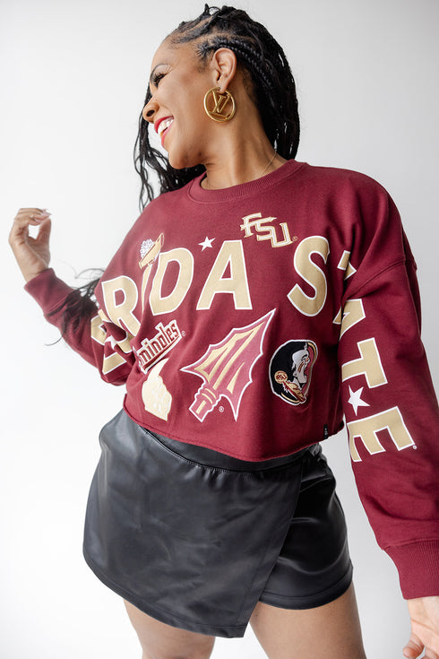 FSU Patched Up Cropped Longsleeve