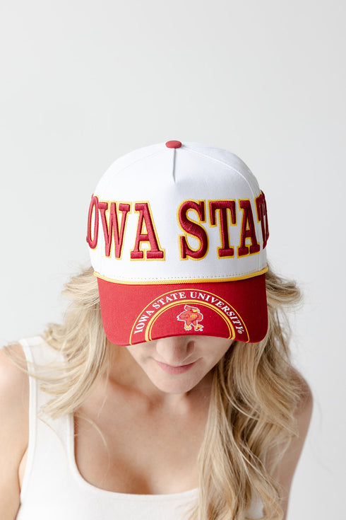 Iowa State Phipps Away Split Hat 5 Panel Canvas Baseball Hat