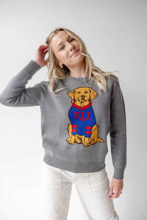 Kansas Lucky Dog Crewneck Sweater