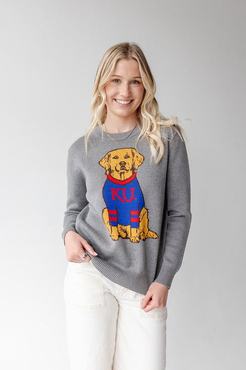 Kansas Lucky Dog Crewneck Sweater
