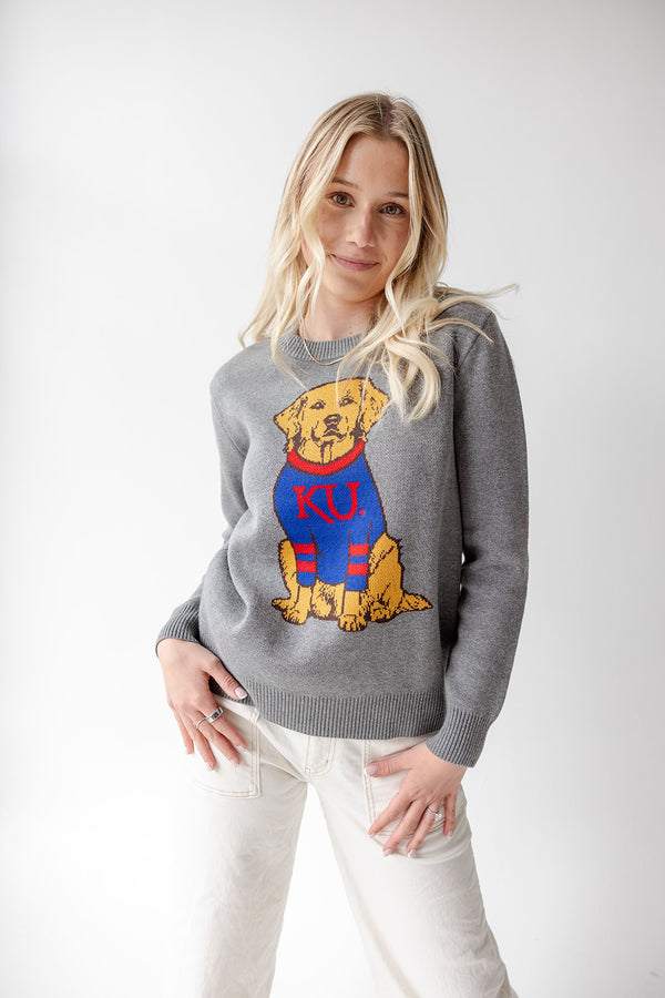 Kansas Lucky Dog Crewneck Sweater