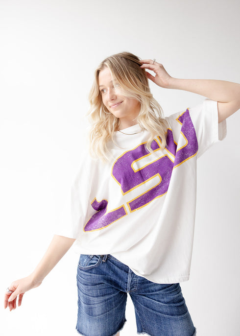 LSU Lawson Logo Oversized Tee