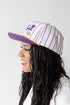 LSU Pinstripe Hat 5 Panel Canvas Baseball Hat