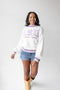 LSU Queen Oversized Striped Crew Sweater
