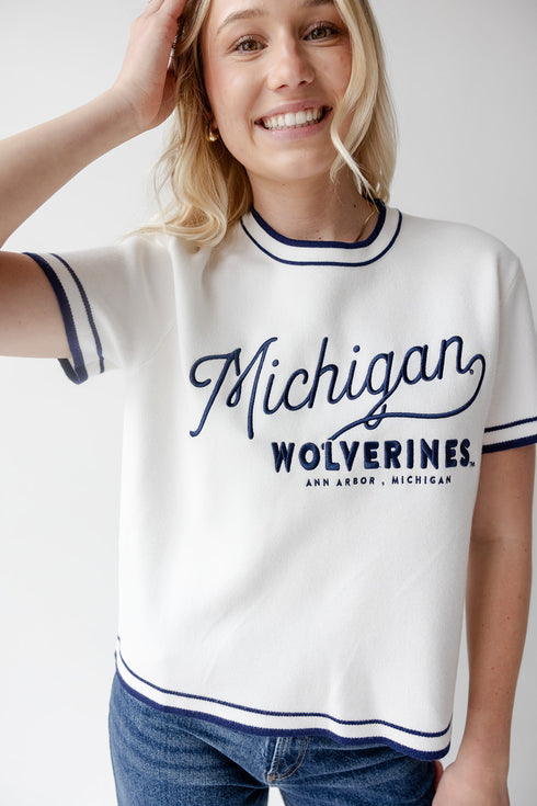 Michigan Clayton Classic Luxe Sweater Tee