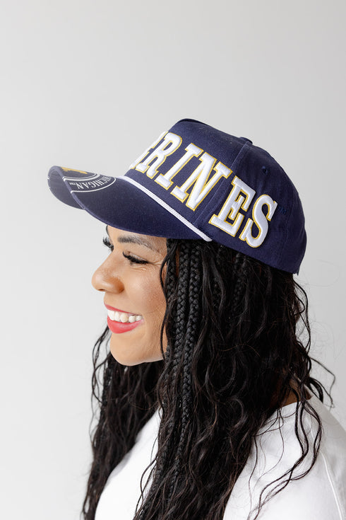 Michigan Phipps Split Hat 5 Panel Canvas Baseball Hat