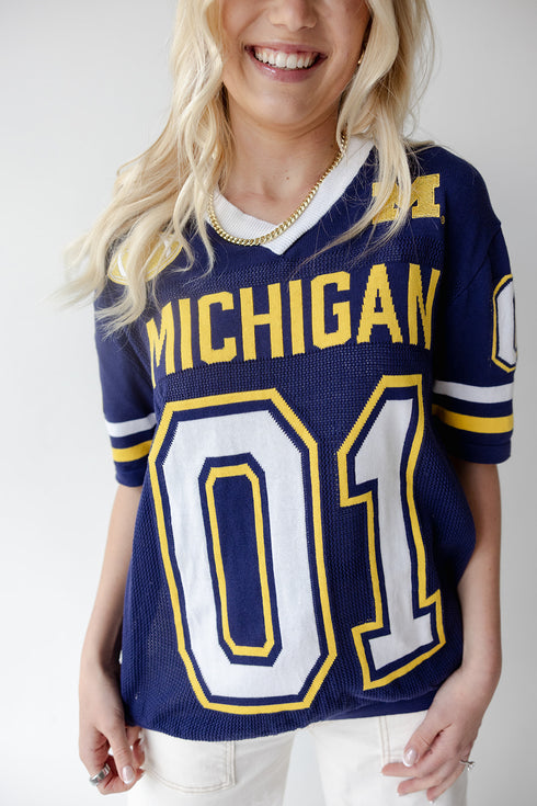 Michigan Sideline Sweater Jersey