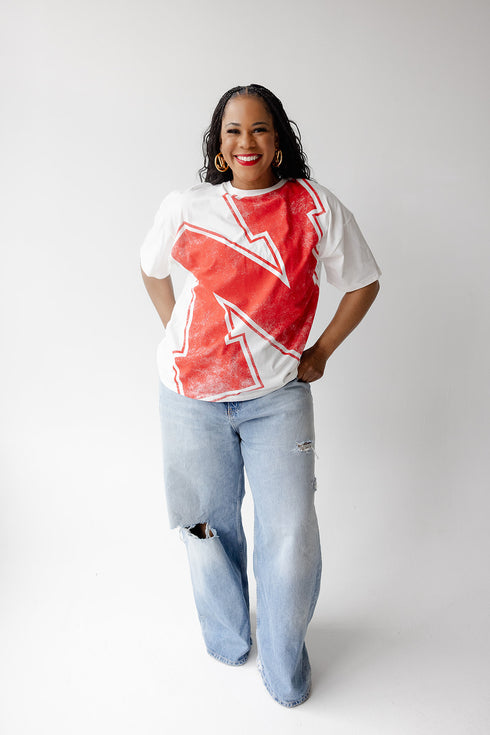 Nebraska Lawson Logo Oversized Tee