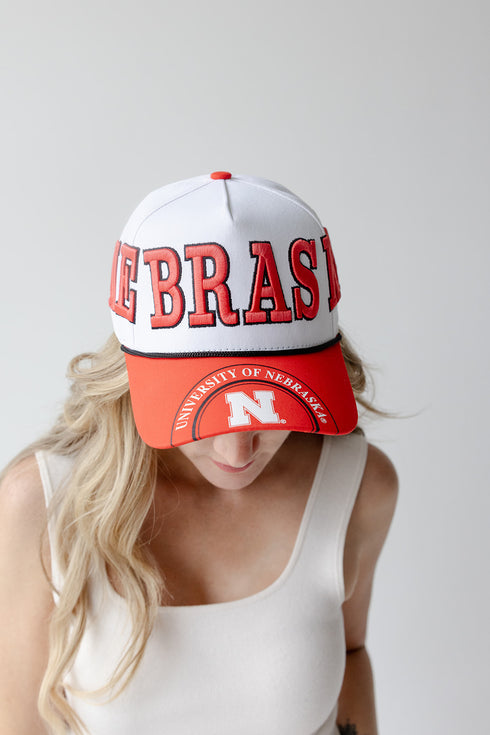 Nebraska Phipps Away Split Hat 5 Panel Canvas Baseball Hat
