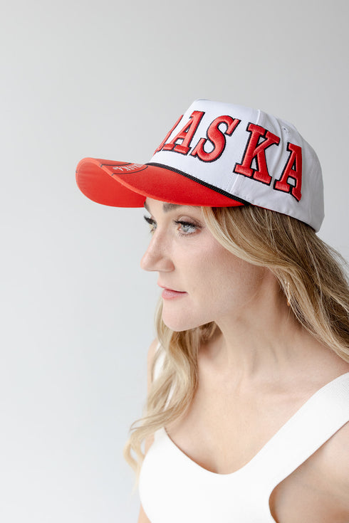 Nebraska Phipps Away Split Hat 5 Panel Canvas Baseball Hat
