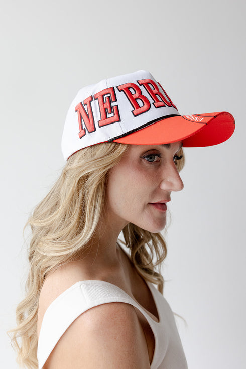 Nebraska Phipps Away Split Hat 5 Panel Canvas Baseball Hat