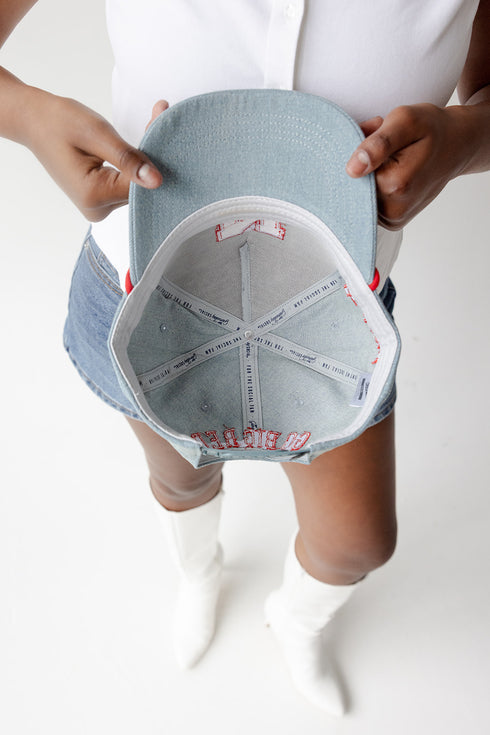 Nebraska Statement Denim Denim Baseball Hat