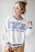 Penn State Queen Oversized Striped Crew Sweater