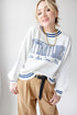 Penn State Queen Oversized Striped Crew Sweater