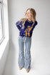 Penn State Wicks Woven Striped Detail Sweater