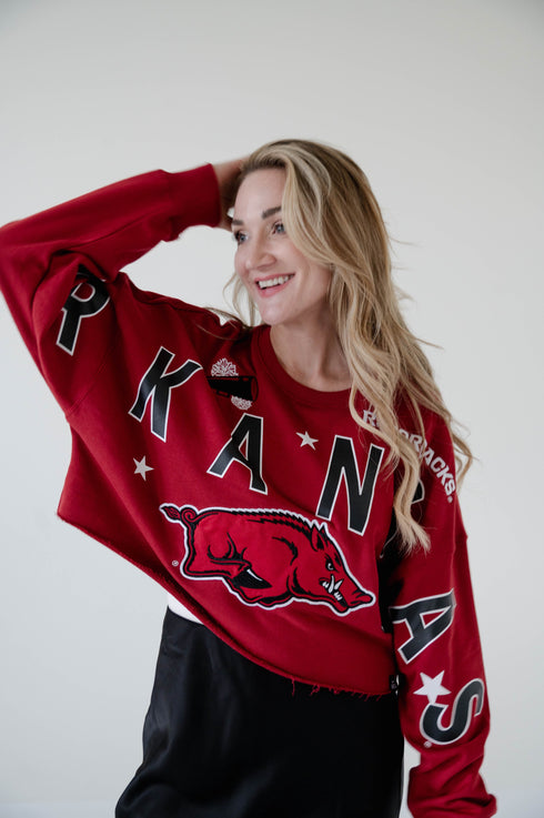 Arkansas Patched Up Cropped Longsleeve