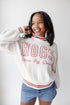 Arkansas Queen Oversized Striped Crew Sweater