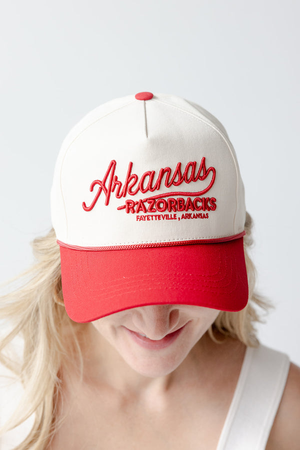 Arkansas Clayton Classic 5 Panel Canvas Baseball Hat