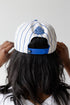 SD State Pinstripe Hat 5 Panel Canvas Baseball Hat