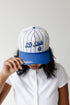 SD State Pinstripe Hat 5 Panel Canvas Baseball Hat