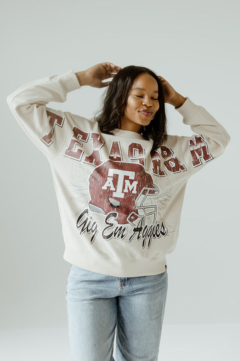 Texas A&M Homefield Lantern Sleeve Crew
