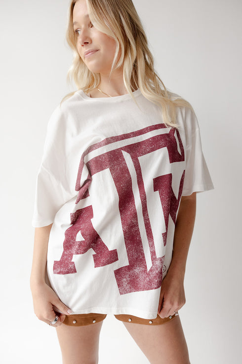 Texas A&M Lawson Logo Oversized Tee