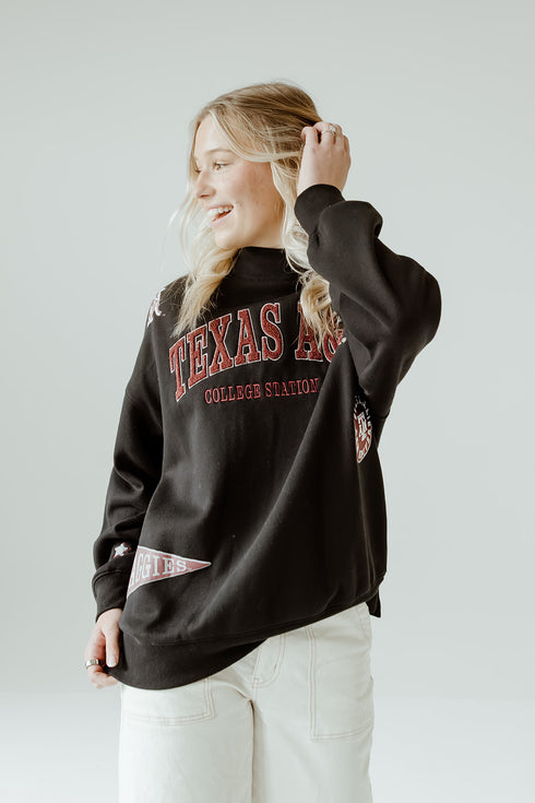 Texas A&M All Over Scatter Oversized Funnel Neck