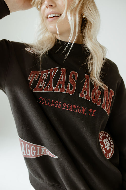 Texas A&M All Over Scatter Oversized Funnel Neck