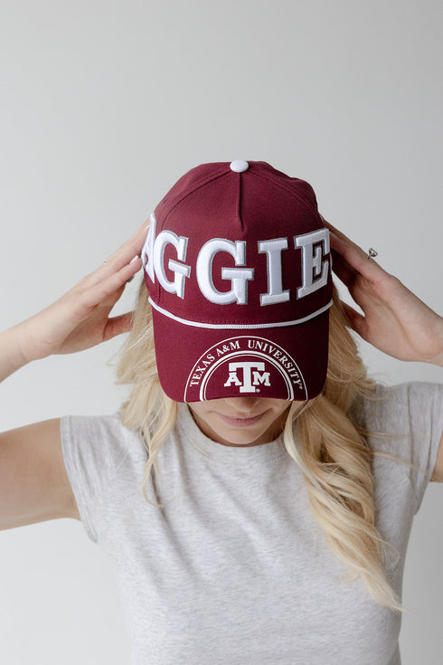 Texas A&M Phipps Split Hat 5 Panel Canvas Baseball Hat