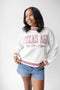 Texas A&M Queen Oversized Striped Crew Sweater