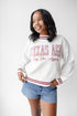 Texas A&M Queen Oversized Striped Crew Sweater