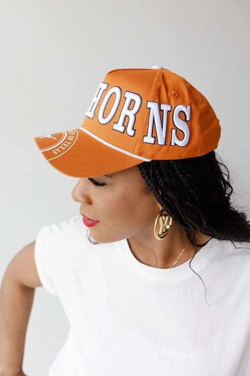 Texas Phipps Split Hat 5 Panel Canvas Baseball Hat