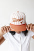 Texas Pinstripe Hat 5 Panel Canvas Baseball Hat