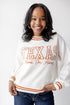 Texas Queen Oversized Striped Crew Sweater